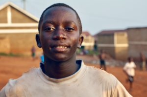 A smiling young African man