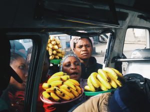 Women selling bananas