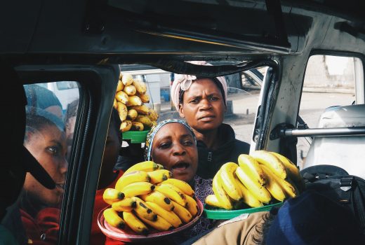 Women selling bananas